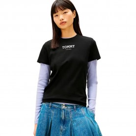 тениска,мъжки,тениски,дамски,тениски,tommy,jeans,dw0dw21842,short,sleeve,t,shirt,black,(black)