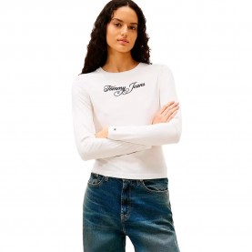тениска,мъжки,тениски,дамски,тениски,tommy,jeans,dw0dw21844,long,sleeve,t,shirt,beige,(ecru)