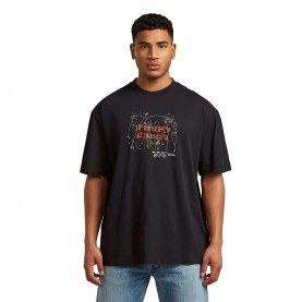 Тениска G-Star D29344-C372 short sleeve T-shirt - Black (Dark Black) тениска,мъжки,тениски,дамски,тениски,g,star,d29344,c372,short,sleeve,t,shirt,black,(dark,black)