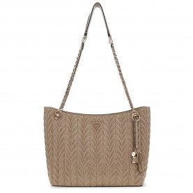 Чанта Guess Cheryl tote bag - Brown (Dark Taupe) чанта,всички,чанти,guess,cheryl,tote,bag,brown,(dark,taupe)