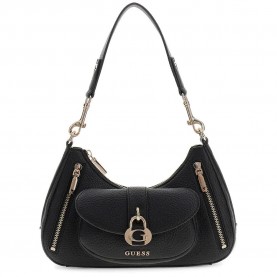 Чанта за през рамо Guess Jessa shoulder bag - Black (Black) чанта,за,през,рамо,всички,чанти,guess,jessa,shoulder,bag,black,(black)