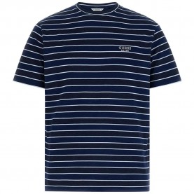 Тениска Guess M6GI12K2993 short sleeve T-shirt - Blue (Dark Indigo / White) тениска,мъжки,тениски,дамски,тениски,guess,m6gi12k2993,short,sleeve,t,shirt,blue,(dark,indigo,white)