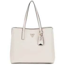 Чанта Guess Meridian II tote bag - Beige / White (Ivory) чанта,всички,чанти,guess,meridian,ii,tote,bag,beige,white,(ivory)