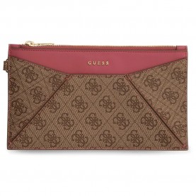 Чанта Guess PW7562P6274 Pouch bag - Brown (Rose Multicolor) чанта,всички,чанти,guess,pw7562p6274,pouch,bag,brown,(rose,multicolor)