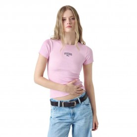 Тениска Guess jeans W6RP21KA0H1 short sleeve T-shirt - Pink (Soft Rose) тениска,мъжки,тениски,дамски,тениски,guess,jeans,w6rp21ka0h1,short,sleeve,t,shirt,pink,(soft,rose)