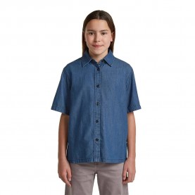 риза,с,къс,ръкав,дамски,ризи,мъжки,ризи,g,star,alfa,short,sleeve,shirt,blue,(mid,used)