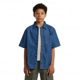 Риза с къс ръкав G-Star Alvi Relaxed Fit short sleeve shirt - Blue (Dark) риза,с,къс,ръкав,дамски,ризи,мъжки,ризи,g,star,alvi,relaxed,fit,short,sleeve,shirt,blue,(dark)