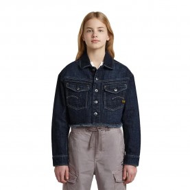 Яке G-Star D29716-01 Cropped denim jacket - Blue (Dark) яке,мъжки,якета,дамски,якета,и,палта,g,star,d29716,01,cropped,denim,jacket,blue,(dark)