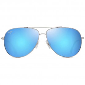 Слънчеви очила Maui jim Hauoli XL polarized sunglasses - Blue / Silver (Shiny Silver / Blue / Green) слънчеви,очила,слънчеви,очила,maui,jim,hauoli,xl,polarized,sunglasses,blue,silver,(shiny,silver,blue,green)