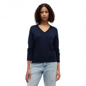 блуза,мъжки,пуловери,дамски,пуловери,tommy,hilfiger,ww0ww40098,v,neck,sweater,blue,(dark,night,navy)