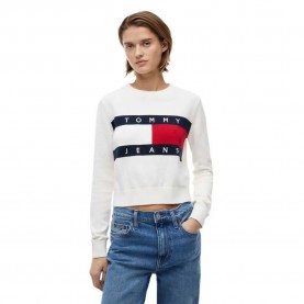 блуза,дамски,блузи,tommy,jeans,dw0dw22930,sweatshirt,white,(ancient,white)