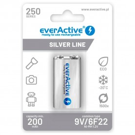Everactive EVHRL22-250 Rechargeable Battery - Clear (Silver) батерии,everactive,evhrl22,250,rechargeable,battery,clear,(silver)