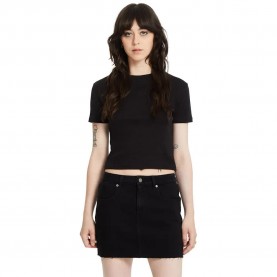 Фланелка с къс ръкав Volcom Stone Tight short sleeve top - Black (Black) фланелка,с,къс,ръкав,дамски,топове,volcom,stone,tight,short,sleeve,top,black,(black)