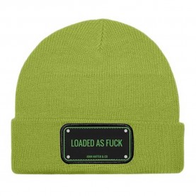 шапка,всички,шапки,john,hatter,&,co,rubber,loaded,as,fuck,beanie,green,(green)