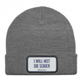 шапка,всички,шапки,john,hatter,&,co,rubber,not,die,sober,beanie,grey,(grey)