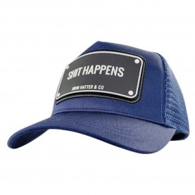 Шапка John hatter & co Rubber shit happens cap - Blue (Navy Blue) шапка,всички,шапки,john,hatter,&,co,rubber,shit,happens,cap,blue,(navy,blue)