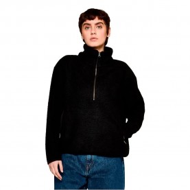 блуза,дамски,блузи,def,dflja067,half,zip,sweatshirt,black,(jet,black)