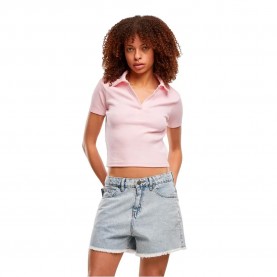 Фланелка с къс ръкав Def DFLTS209 short sleeve top - Pink (Fairy Tale) фланелка,с,къс,ръкав,дамски,топове,def,dflts209,short,sleeve,top,pink,(fairy,tale)