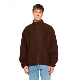 блуза,мъжки,пуловери,def,teddy,full,zip,sweatshirt,brown,(chocolate,brown)