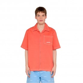 риза,с,къс,ръкав,дамски,ризи,мъжки,ризи,ecko,unltd,fabio,hemden,short,sleeve,shirt,orange,(cherry,tomato)