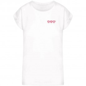 тениска,мъжки,тениски,дамски,тениски,miss,tee,three,in,a,row,short,sleeve,t,shirt,white,(white)