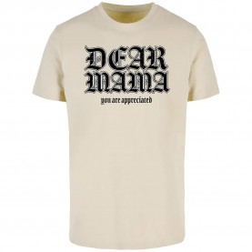 Тениска Mister tee Dear Mama short sleeve T-shirt - Beige (Wet Sand) тениска,мъжки,тениски,дамски,тениски,mister,tee,dear,mama,short,sleeve,t,shirt,beige,(wet,sand)