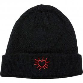 Тениска Mister tee Glowing Heart beanie - Black (Black) тениска,всички,шапки,mister,tee,glowing,heart,beanie,black,(black)