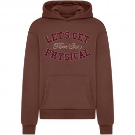Суичър Mister tee Let´s Get Physical hoodie - Brown (Chocolate Brown) суичър,мъжки,пуловери,mister,tee,let´s,get,physical,hoodie,brown,(chocolate,brown)