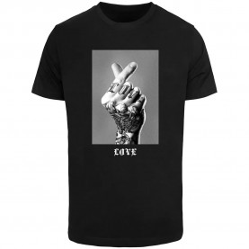 Тениска Mister tee Tattoed Love Sign short sleeve T-shirt - Black (Black) тениска,мъжки,тениски,дамски,тениски,mister,tee,tattoed,love,sign,short,sleeve,t,shirt,black,(black)