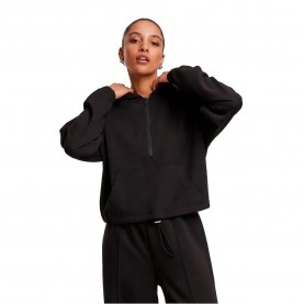 Блуза Urban classics TB7709 full zip sweatshirt - Black (Black) блуза,дамски,блузи,urban,classics,tb7709,full,zip,sweatshirt,black,(black)