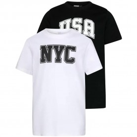 тениска,мъжки,тениски,дамски,тениски,urban,classics,usa,&,nyc,college,short,sleeve,t,shirt,2,units,white,black,(black,white)