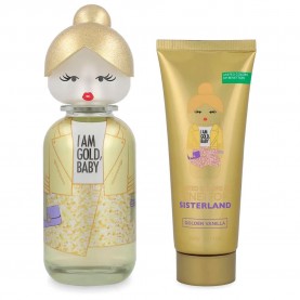 Benetton Sisterland Golden Vanilla Vapo Set 90ml Eau de toilette - Golden дамски,парфюми,benetton,sisterland,golden,vanilla,vapo,set,90ml,eau,de,toilette,golden