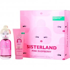 Benetton Sisterland Pink Raspberry Vapo Set 90ml Eau de toilette дамски,парфюми,benetton,sisterland,pink,raspberry,vapo,set,90ml,eau,de,toilette