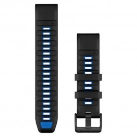 електро,garmin,quickfit,22,mm,silicone,strap,silver,(black,pilot,blue)