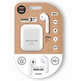 Слушалки Tech one tech TEC1402 wireless earphones - Clear (White) слушалки,слушалки,tech,one,tech,tec1402,wireless,earphones,clear,(white)