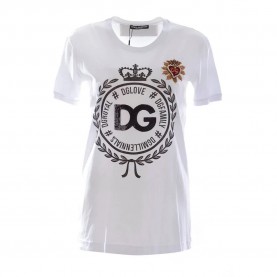 Тениска Dolce & gabbana 741448 short sleeve T-shirt - White (White) тениска,мъжки,тениски,дамски,тениски,dolce,&,gabbana,741448,short,sleeve,t,shirt,white,(white)