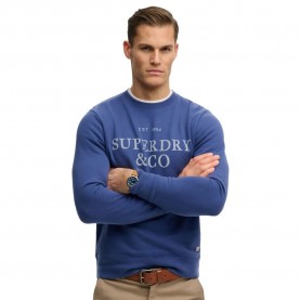 блуза,мъжки,пуловери,superdry,1954,company,relaxed,fit,sweatshirt,blue,(summit,blue)