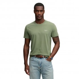 Тениска Superdry Essential Serif Logo short sleeve T-shirt - Green (Laurel Khaki / Chalk) тениска,мъжки,тениски,дамски,тениски,superdry,essential,serif,logo,short,sleeve,t,shirt,green,(laurel,khaki,chalk)