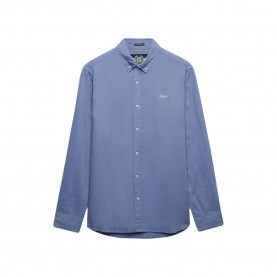 Риза с дълъг ръкав Superdry M4011005A long sleeve shirt - Blue (Montauk Blue) риза,с,дълъг,ръкав,дамски,ризи,мъжки,ризи,superdry,m4011005a,long,sleeve,shirt,blue,(montauk,blue)