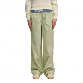 Панталони Superdry Mini Check Cotton pants - Green (Hampton Yellow Check) панталони,мъжки,панталони,дамски,панталони,superdry,mini,check,cotton,pants,green,(hampton,yellow,check)
