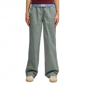 Панталони Superdry Mini Check Cotton pants - Green (Montauk Green Check) панталони,мъжки,панталони,дамски,панталони,superdry,mini,check,cotton,pants,green,(montauk,green,check)