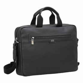 BOSS Lewys 10279848 laptop briefcase - Black (Black) всички,чанти,boss,lewys,10279848,laptop,briefcase,black,(black)