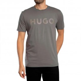 Тениска HUGO Dulivio 10229761 RED short sleeve T-shirt - Grey (Natural) тениска,мъжки,тениски,дамски,тениски,hugo,dulivio,10229761,red,short,sleeve,t,shirt,grey,(natural)