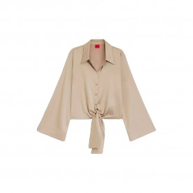 HUGO Errika 10260682 RED long sleeve blouse - Beige (Light / Pastel Brown) дамски,блузи,hugo,errika,10260682,red,long,sleeve,blouse,beige,(light,pastel,brown)
