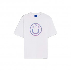 Тениска HUGO Nerpient 10258299 BLUE short sleeve T-shirt - White (White) тениска,мъжки,тениски,дамски,тениски,hugo,nerpient,10258299,blue,short,sleeve,t,shirt,white,(white)