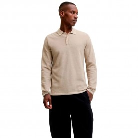Jack & jones Austin long sleeve polo - Beige (Feather Grey) дамски,блузи,с,яка,мъжки,блузи,с,яка,jack,&,jones,austin,long,sleeve,polo,beige,(feather,grey)