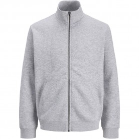 Блуза Jack & jones Bradley full zip sweatshirt - Grey (Light Grey Melange) блуза,мъжки,пуловери,jack,&,jones,bradley,full,zip,sweatshirt,grey,(light,grey,melange)