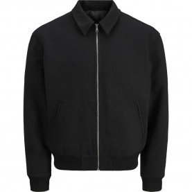 Яке Jack & jones Cover bomber jacket - Black (Black) яке,мъжки,якета,дамски,якета,и,палта,jack,&,jones,cover,bomber,jacket,black,(black)