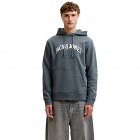 Суичър Jack & jones Denver Logo hoodie - Grey (Turbulence) суичър,мъжки,пуловери,jack,&,jones,denver,logo,hoodie,grey,(turbulence)