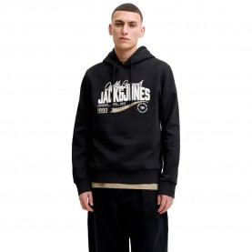 Суичър Jack & jones Logo hoodie - Black (Black) суичър,мъжки,пуловери,jack,&,jones,logo,hoodie,black,(black)
